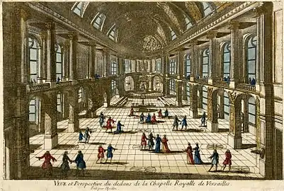 Intérieur de la chapelle de Versailles, château de Versailles