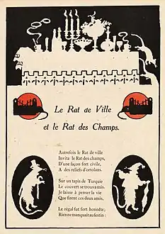 Le Rat des villes et le rat des champs.