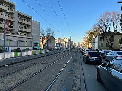 L'avenue en décembre 2021.