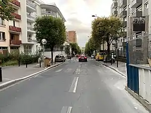 L'avenue en octobre 2020.