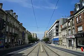 Vue du sud vers le nord,