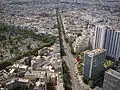 La rue Vandamme vue du sommet de la Tour Montparnasse, 2005