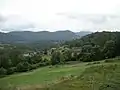 Paysage avec le village de Créchets