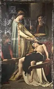 Sainte Élisabeth de Hongrie soignant un blessé (1879), Abbeville, musée Boucher-de-Perthes.