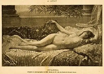 Zuléika (1885), localisation inconnue.