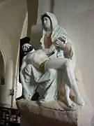 Pietà du XVIe très dégradée.