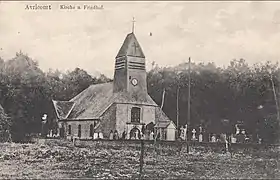 L'église (carte postale allemande de 1917)