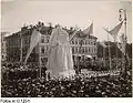 Inauguration de la statue à Göteborg en 1904.