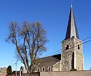 L'ensemble formé par l'église Sainte Agathe et ses abords