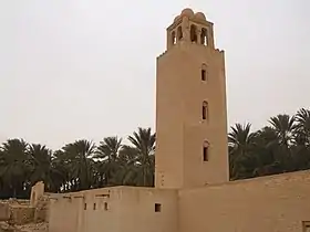 Minaret de la mosquée des Oulad-Majed, près de Saba (Biar-Oasis d'El-Oudiane)