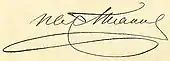 signature d'Ivan Aksakov