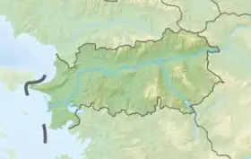 Voir sur la carte topographique de la province d'Aydın