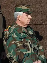 Ali Abdullah Ayyoub, chef d'état-major des Forces armées syriennes de 2012 à 2018, puis ministre de la Défense depuis 2018.