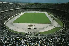 Le stade Azadi, principal stade d'Iran, en 1991.