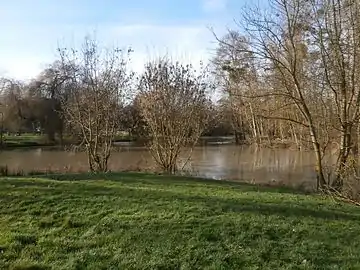 Photographie du confluent de l'Indre et de l'Indrois.