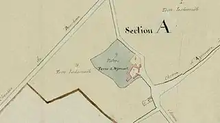 Ferme d'Azincourt - époque du Consultat français vers 1800