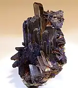 Azurite - mine de Touissit, Oujda - Maroc (6,6 × 3,8 cm).