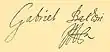 Signature de Gabriel Ier Báthory