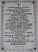 Bénédiction de la première pierre.