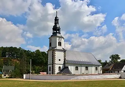 Bílý Kostel nad Nisou : église Saint-Nicolas.