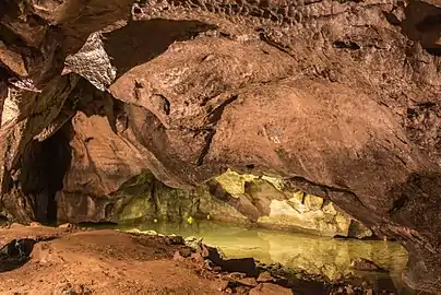 Intérieur de la grotte.