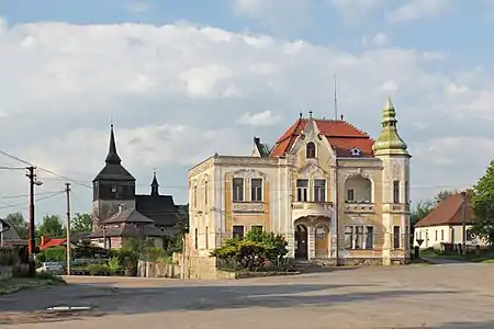 Centre de Brezina, l'église Saint-Laurent.