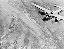 Bombardier américain au-dessus de Tivoli en 1944