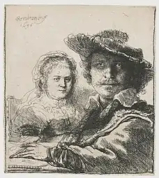 Rembrandt et Saskia(1636, Rijksmuseum Amsterdam).