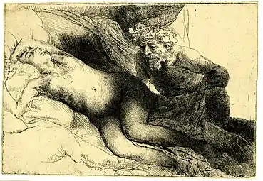 Jupiter et Antiope : la grande planche(1659, British Museum).