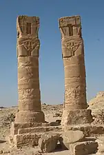 Rroyaume de Napata, Gebel Barkal, colonnes de Mut