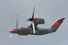 Un prototype en vol le 18 juin 2007 au salon du Bourget.