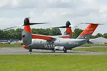 Bell/Agusta BA609 au sol, en mode hélicoptère