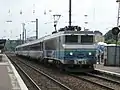 BB22391 en gare de Besançon-Viotte assurant un TER Dijon-Belfort.