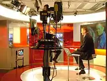 Dans les studios de BBC News.