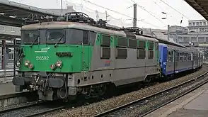 BB 16592, livrée TER Picardie(Amiens, 2009).