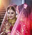 Mariée en Inde.