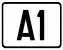 Cartouche signalétique représentant l'A1