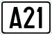 Cartouche signalétique représentant l'A21