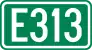Cartouche signalétique représentant la E313