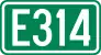 Cartouche signalétique représentant la E314