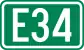 Cartouche signalétique représentant la E34