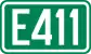 Cartouche signalétique représentant la E411