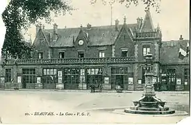 La gare de Beauvais,au début du XXe siècle.