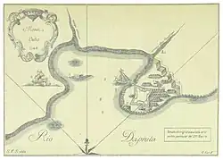 La baie de Montevideo  sur un plan datant de 1882.