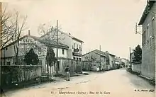 La rue de la Gare au début du XXe siècle