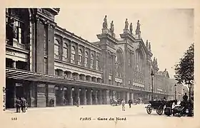 La façade monumentale, dans les années 1900.
