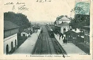 Les voies et les quais, vers 1906.