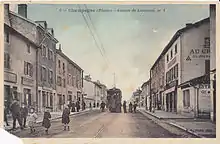 L'avenue de Lanessan à Champagne-au-Mont-d'Or, dans les années 1900.