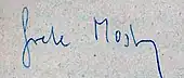 signature de Grete Mostny