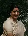 Sushma Swaraj, leader de l'Opposition au sein de la Lok Sabha.